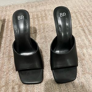 Like new black mules